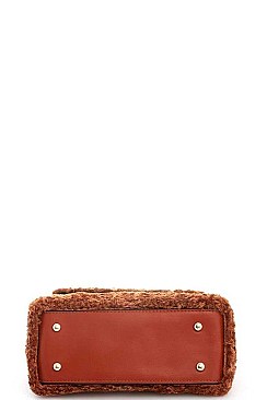 SOFT FUR CROSSBODY BAG