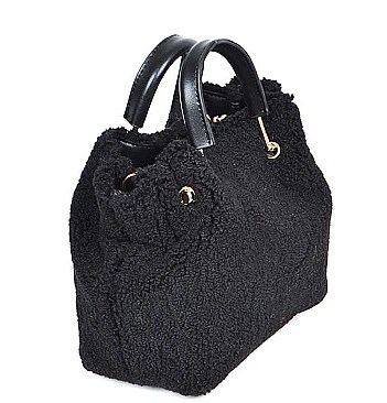 TRENDY FUR STYLISH CLUTCH BAG