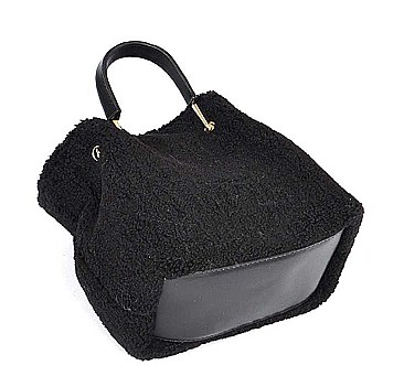 TRENDY FUR STYLISH CLUTCH BAG