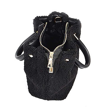 TRENDY FUR STYLISH CLUTCH BAG