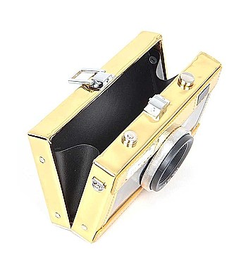 BOXY CAMERA CLUTCH BAG