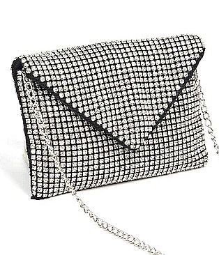 GLITZY SHINE IT ON ENVELOPE CLUTCH