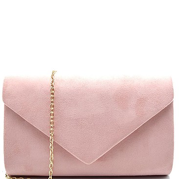 PPC5392-LP Felt-Suede Flap Clutch