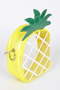Adorable Clear Pineapple Clutch
