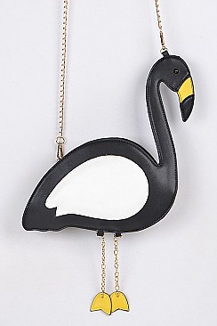 Classic Flamingo Design Clutch