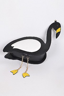 Classic Flamingo Design Clutch