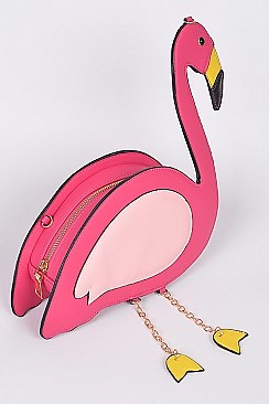 Classic Flamingo Design Clutch