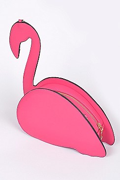 Classic Flamingo Design Clutch