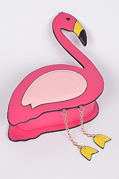 Classic Flamingo Design Clutch