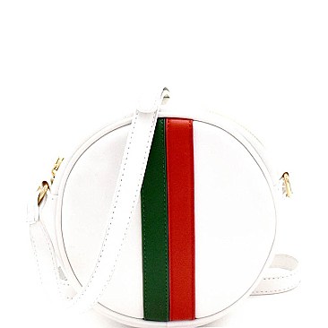 Stripe Accent Round Cross Body MH-PPC6198