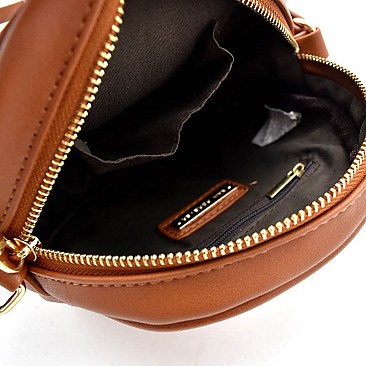 Stripe Accent Round Cross Body MH-PPC6198
