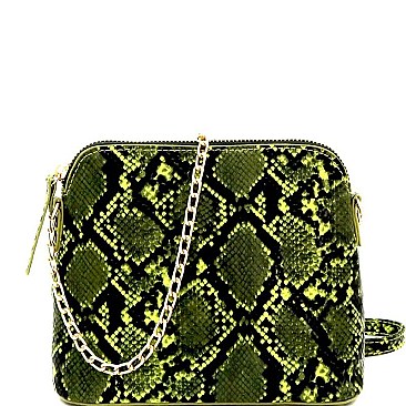 Snake Print Dome-Shaped Cross Body Shoulder MH-PPC6577