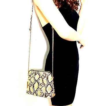 Snake Print Dome-Shaped Cross Body Shoulder MH-PPC6577