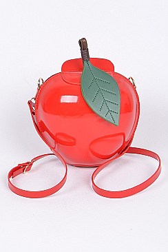 Shiny Apple Chain Clutch