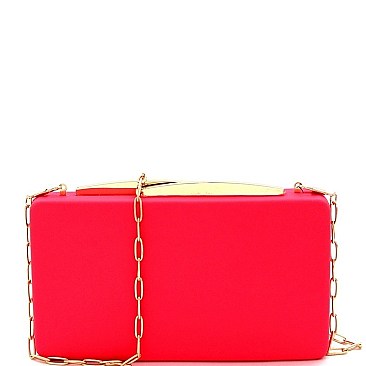 HARD FRAME CLUTCH BAG