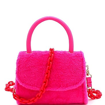 TOP HANDLE FLAP SATCHEL
