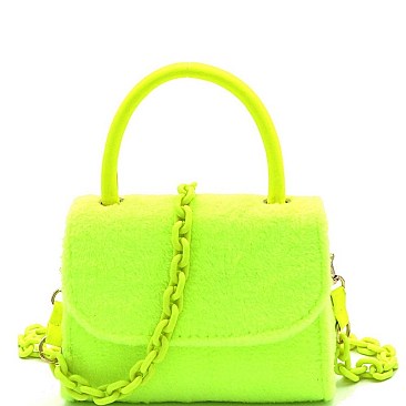 TOP HANDLE FLAP SATCHEL