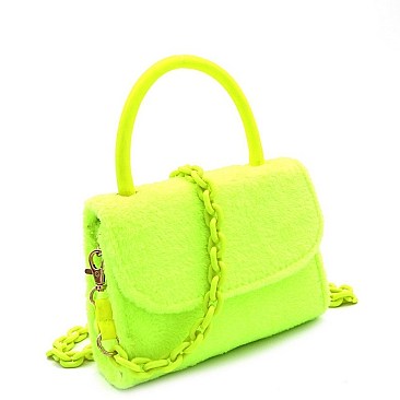 TOP HANDLE FLAP SATCHEL