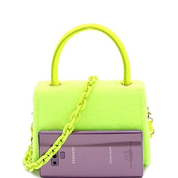 TOP HANDLE FLAP SATCHEL