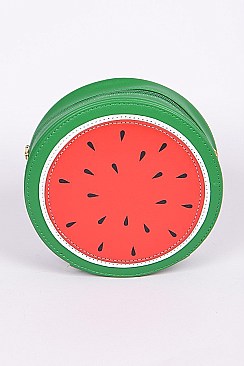 Circle Watermelon Design Clutch