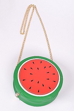 Circle Watermelon Design Clutch