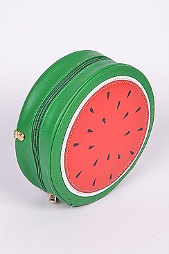 Circle Watermelon Design Clutch