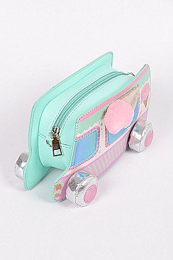 Holographic Ice Cream Truck Clutch