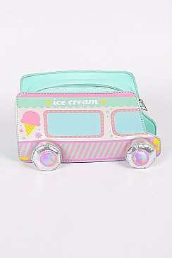Holographic Ice Cream Truck Clutch