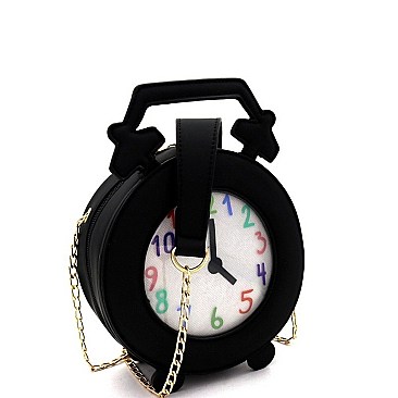 ALARM CLOCK FIGURE CROSS BODY BAG