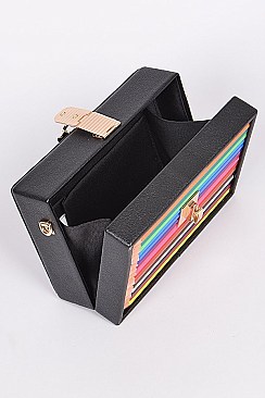Pencil Case With Key And Lock Clutch