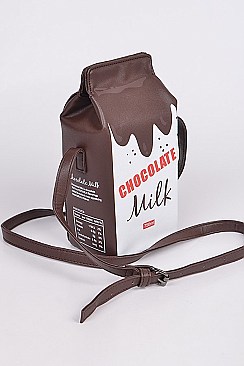 Spilled Chocolate Milk Clutch Bag