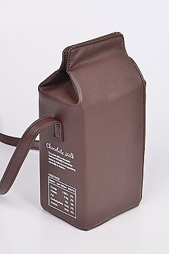 Spilled Chocolate Milk Clutch Bag