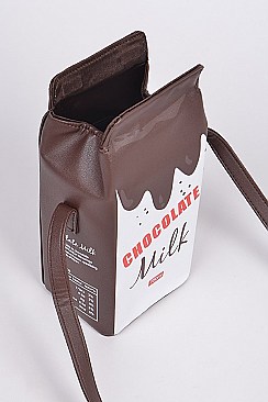 Spilled Chocolate Milk Clutch Bag