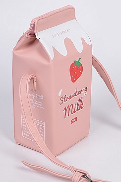 Strawberry Milk Clutch Bag