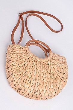 Round Handle Knotted Clutch Bag