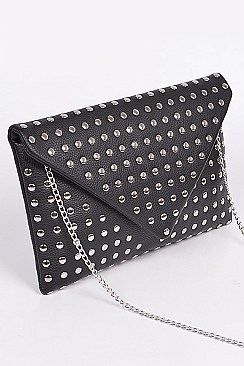 Cute Studded Envelope Clutch