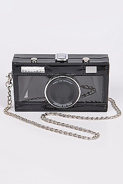 See Through Camera Clutch Bag