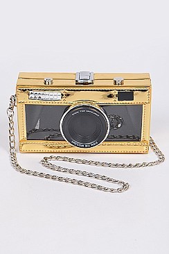 See Through Camera Clutch Bag