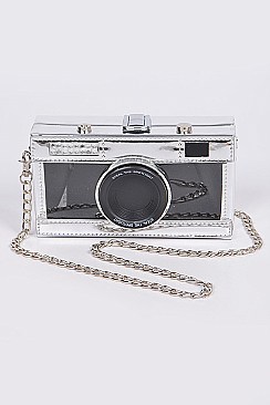 See Through Camera Clutch Bag
