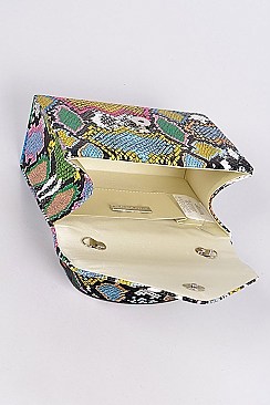 Fashion Multicolor Melt Clutch