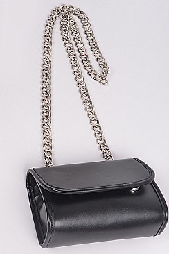 Leatherette Cross Body Clutch