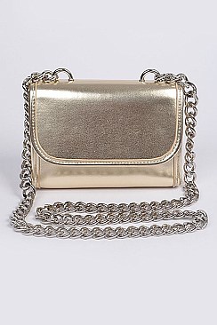 Leatherette Cross Body Clutch