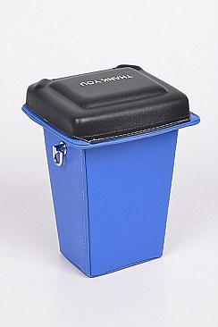 Cute Recycle Trash Can Clutch