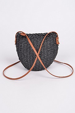 Bucket Paper Straw Clutch