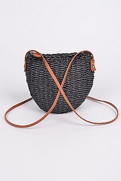 Bucket Paper Straw Clutch