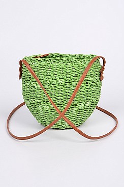 Bucket Paper Straw Clutch