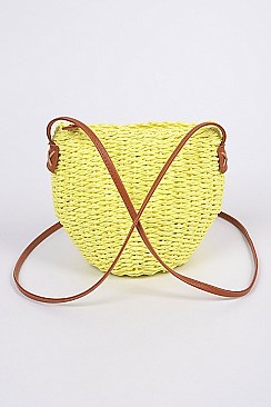 Bucket Paper Straw Clutch