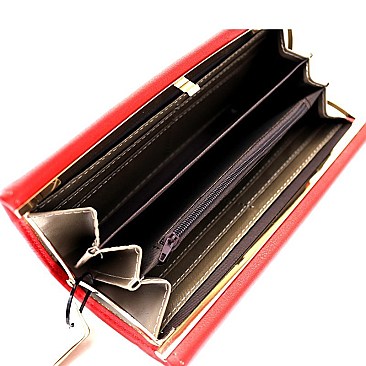 Fashionable Smartphone Friendly Frame Snap Wallet MH-PPW2187