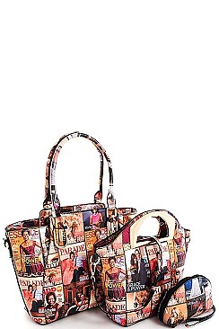 3 IN 1 MAGAZINE SATCHEL WITH LONG STRAP