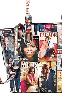 3 IN 1 MAGAZINE SATCHEL WITH LONG STRAP